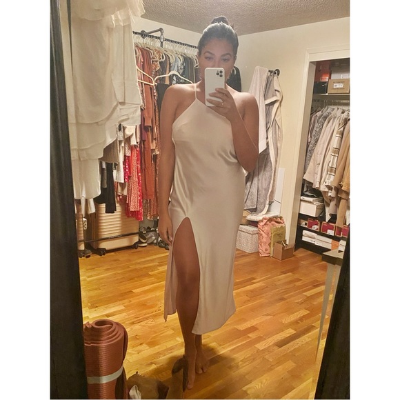 ASOS | One Shoulder Satin Maxi Dress - Picture 10 of 10